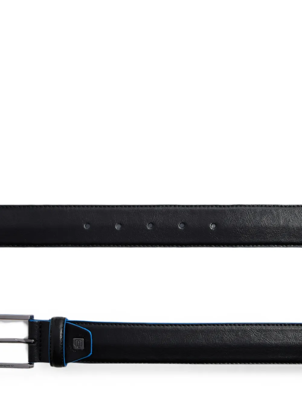 PIQUADRO Riem met logo-plakkaat Zwart