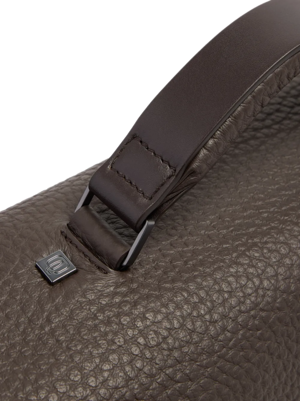 PIQUADRO Aktetas met logoplakkaat Bruin