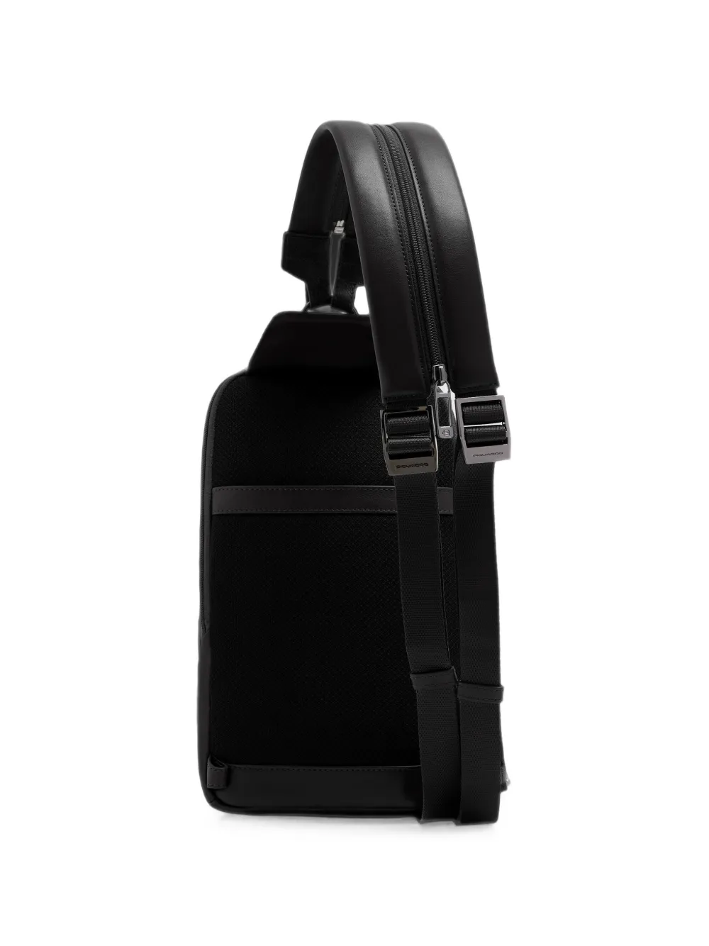 PIQUADRO logo-plaque convertible backpack Zwart