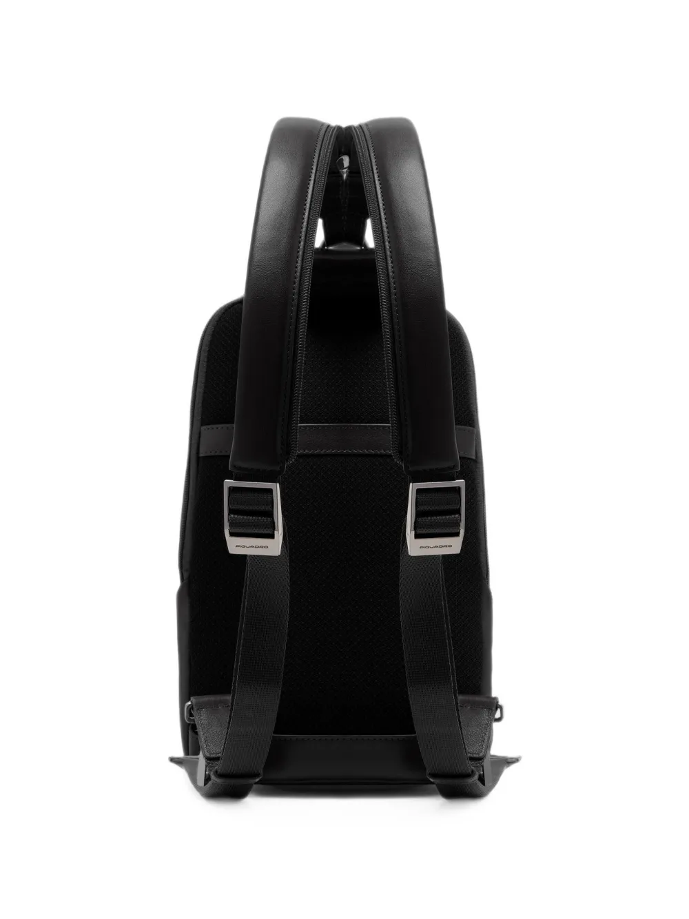 PIQUADRO logo-plaque convertible backpack Zwart