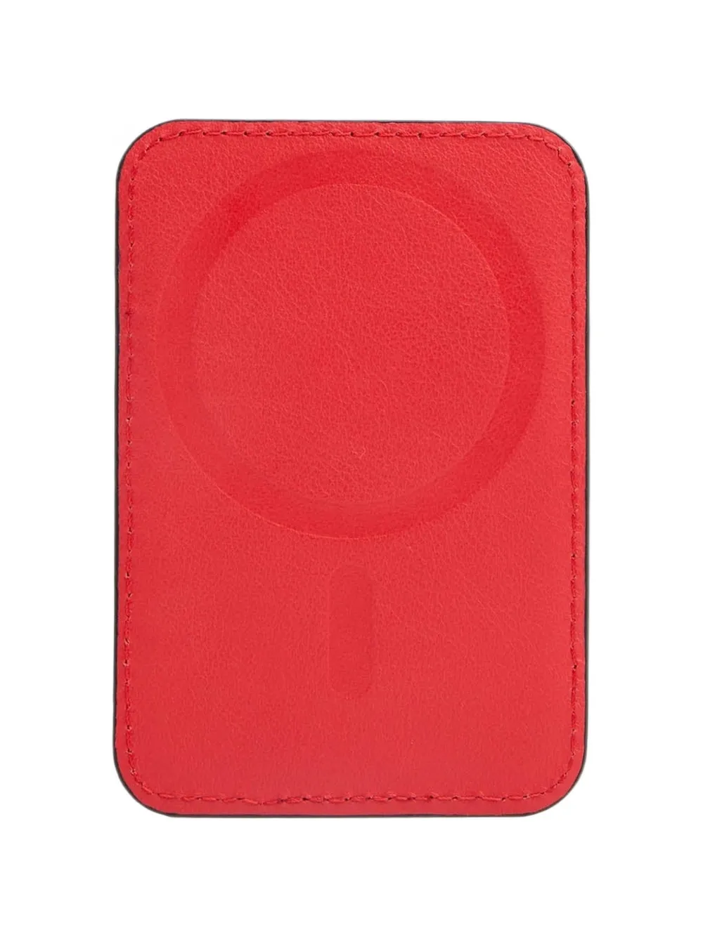 PIQUADRO Leren pasjeshouder met gegraveerd logo Oranje