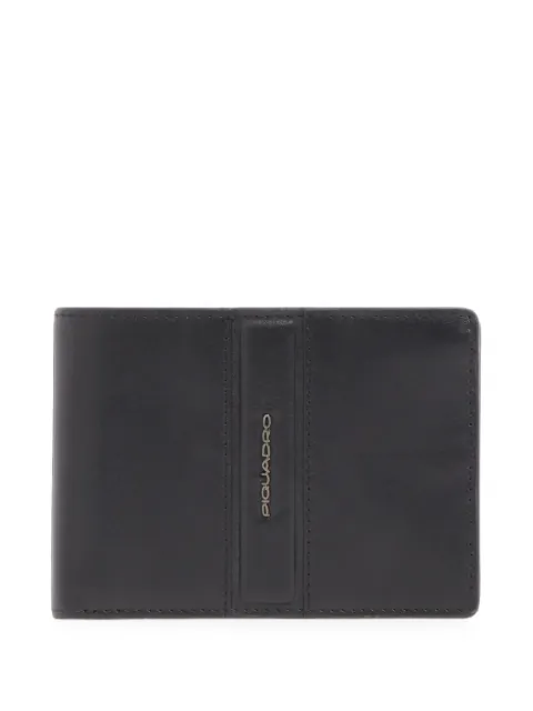 PIQUADRO logo-plaque bifold wallet