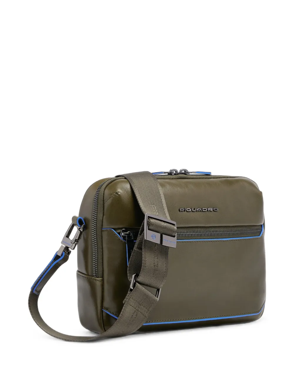 PIQUADRO Crossbodytas met logoplakkaat Groen