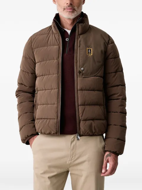 Aeronautica Militare Freece Tricolori quilted logo-patch jacket