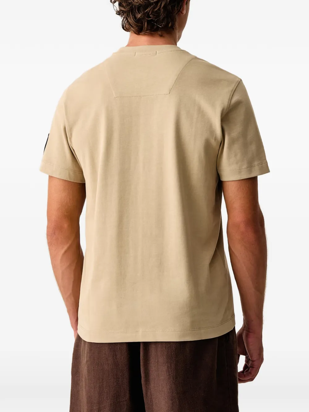Aeronautica Militare T-shirt met logopatch Beige