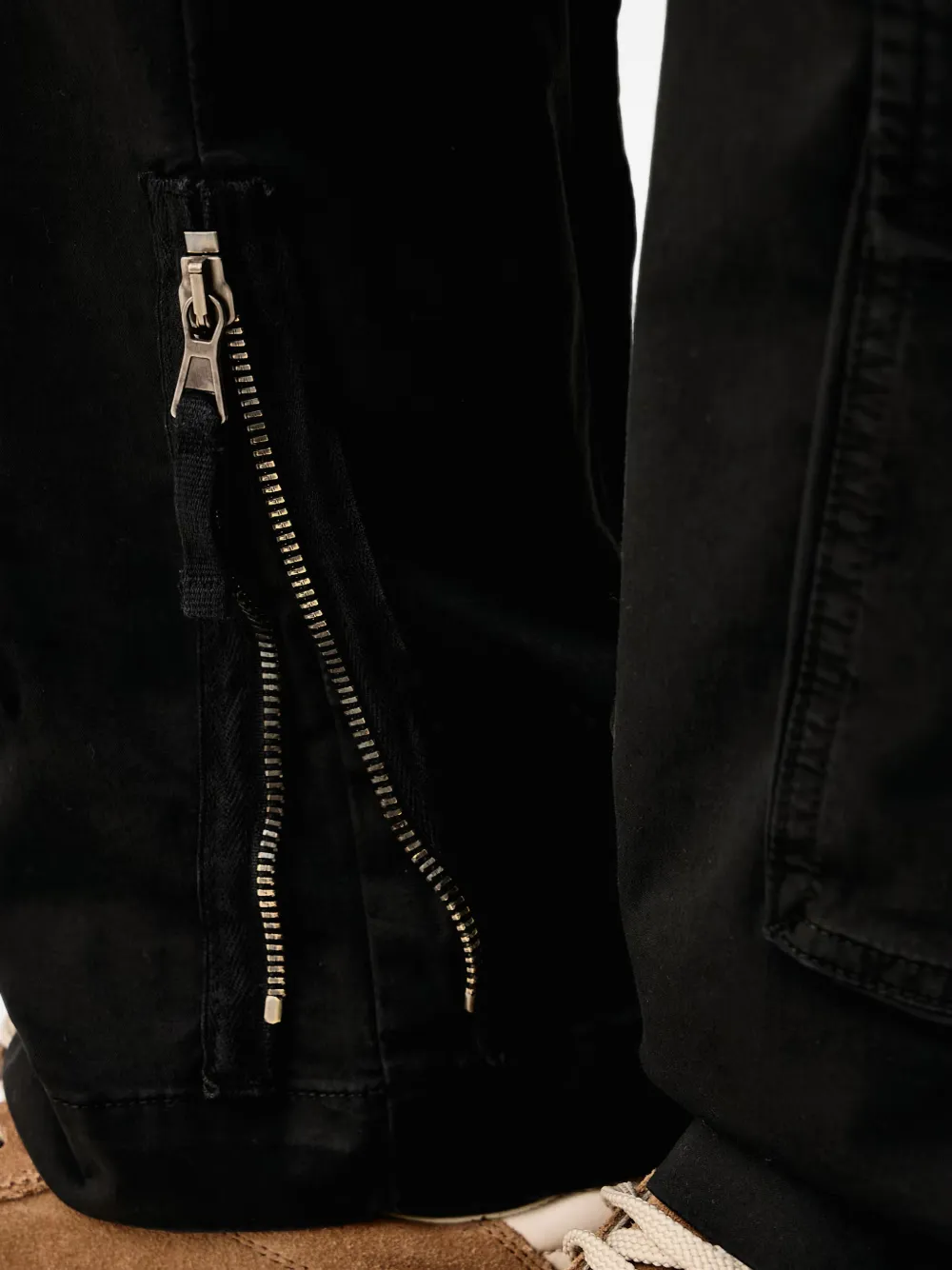 Aeronautica Militare Cargo broek met logopatch Zwart