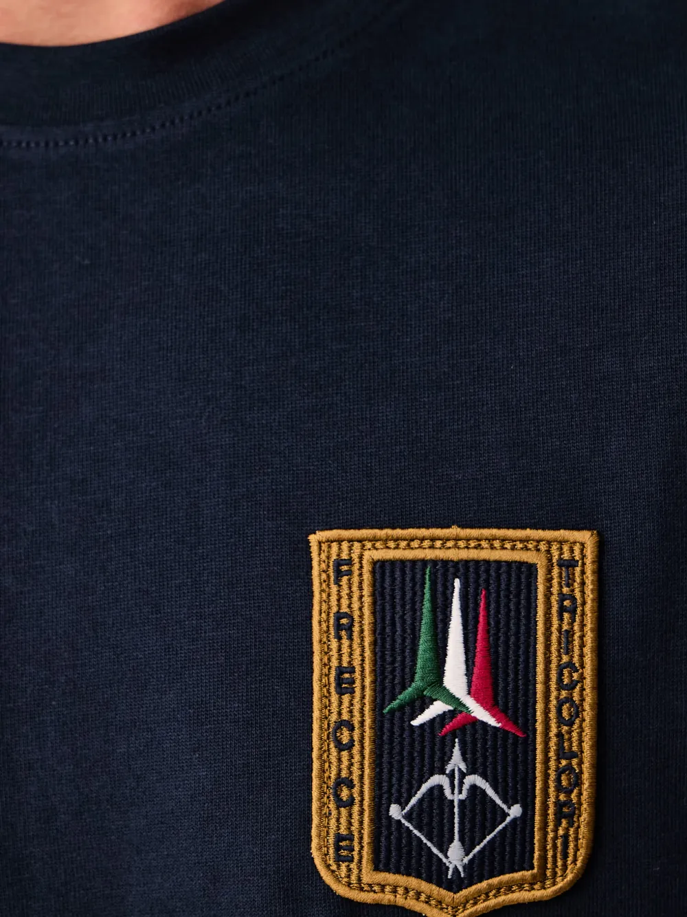 Aeronautica Militare T-shirt met patchdetail Blauw