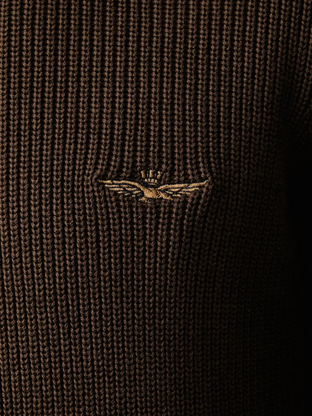 Aeronautica Militare Ribgebreide trui Bruin