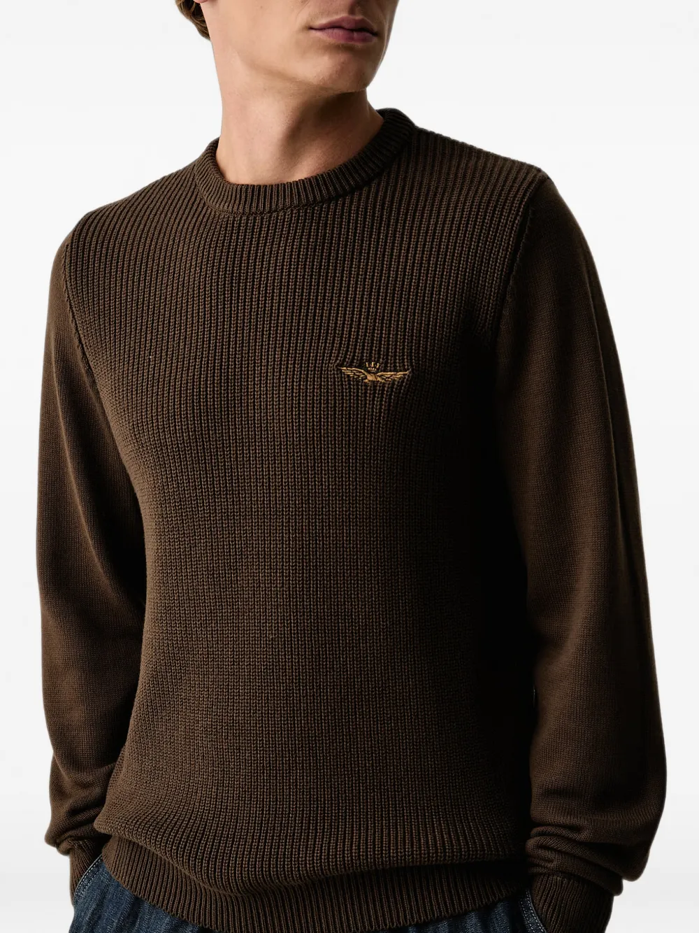 Aeronautica Militare Ribgebreide trui Bruin