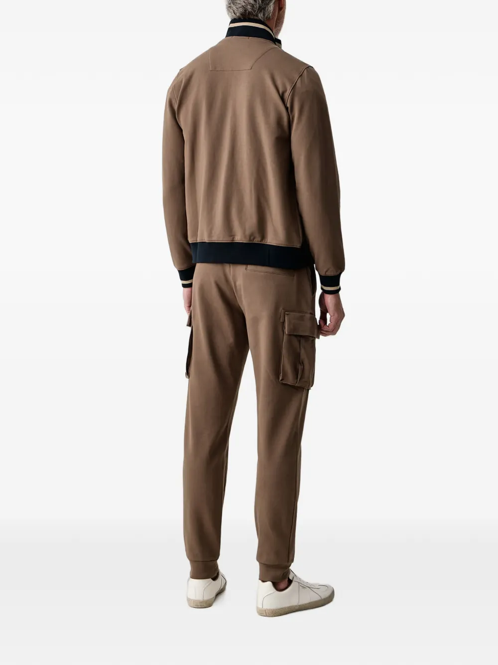 Aeronautica Militare Sweater met geborduurd logo Bruin