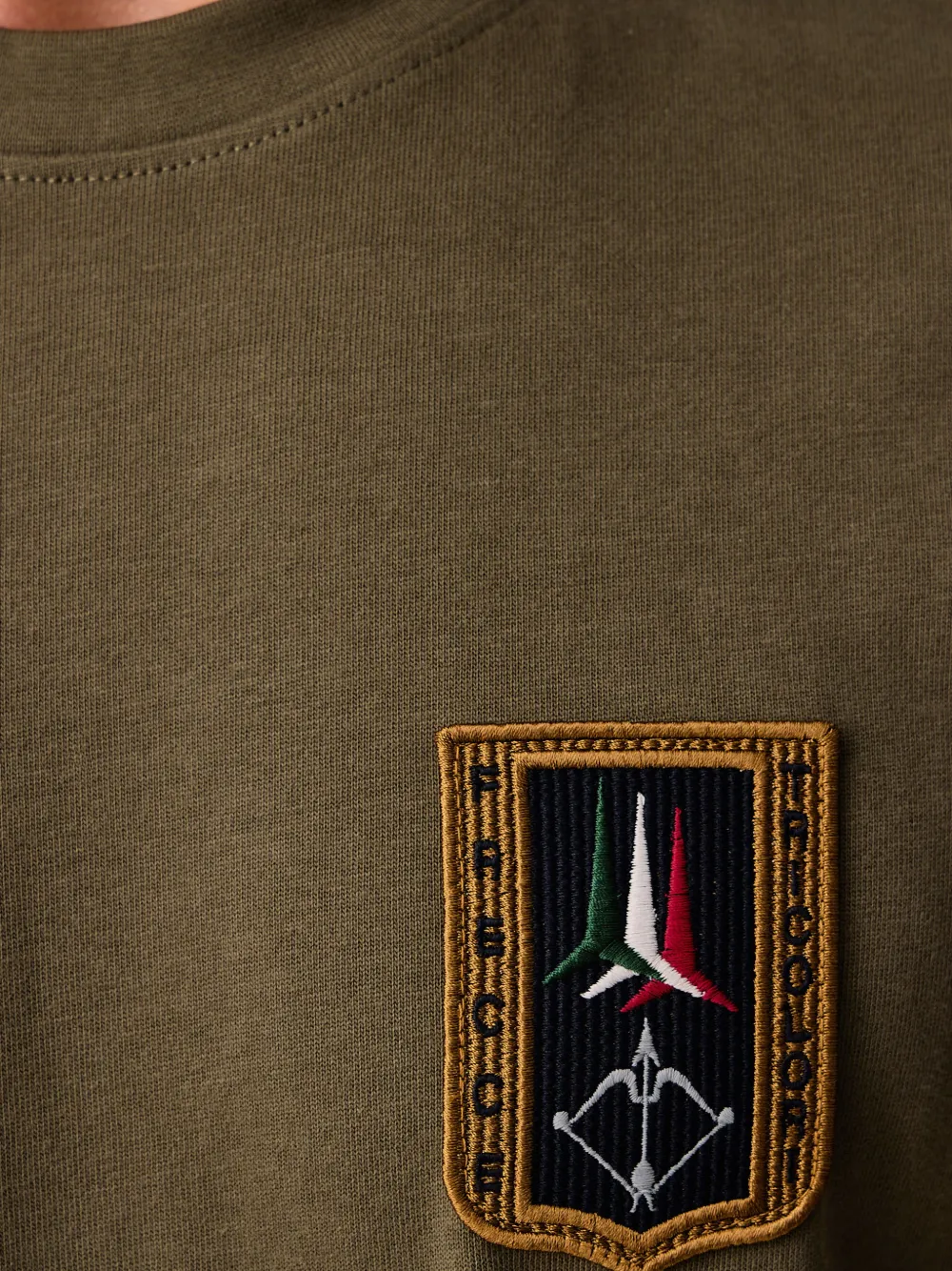 Aeronautica Militare T-shirt met patchdetail Groen