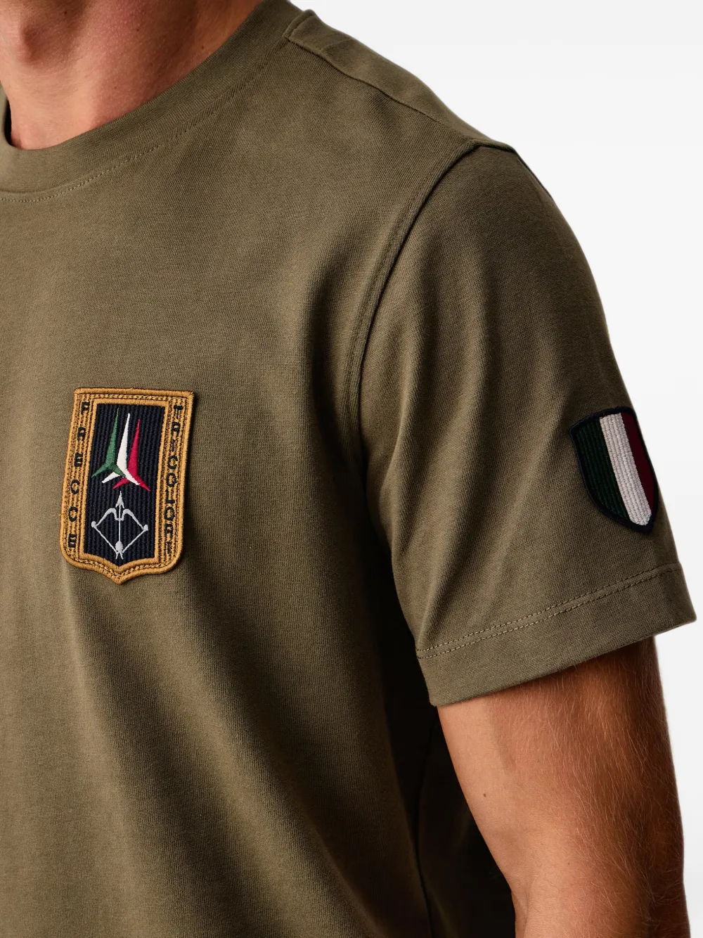 Aeronautica Militare T-shirt met patchdetail Groen