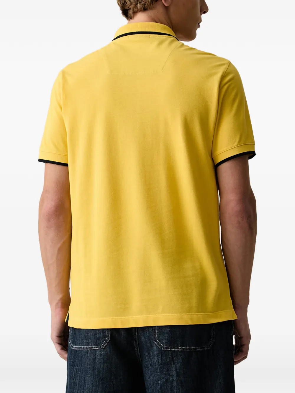 Aeronautica Militare Poloshirt met geborduurd logo Geel