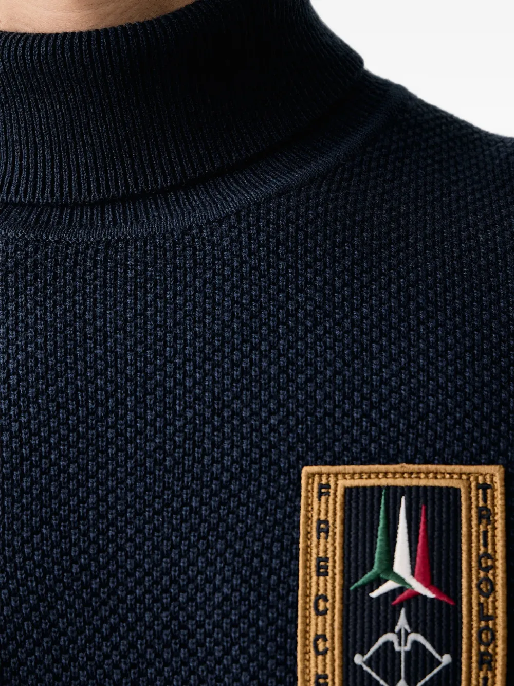 Aeronautica Militare Coltrui met patchdetail Blauw