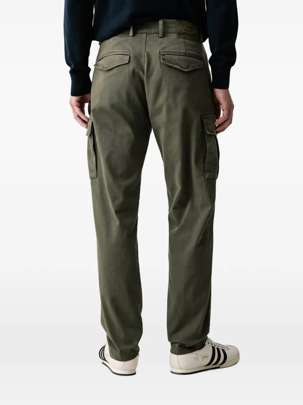 Aeronautica Militare logo-patch cargo pants Groen
