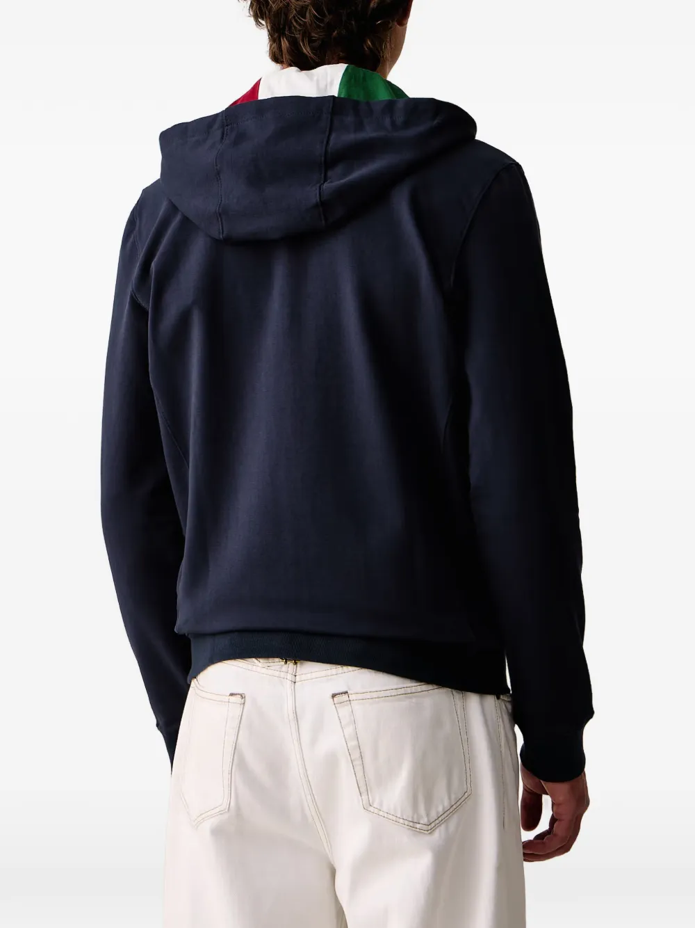 Aeronautica Militare Hoodie met geborduurd logo Blauw