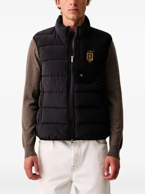 Aeronautica Militare quilted logo-patch gilet