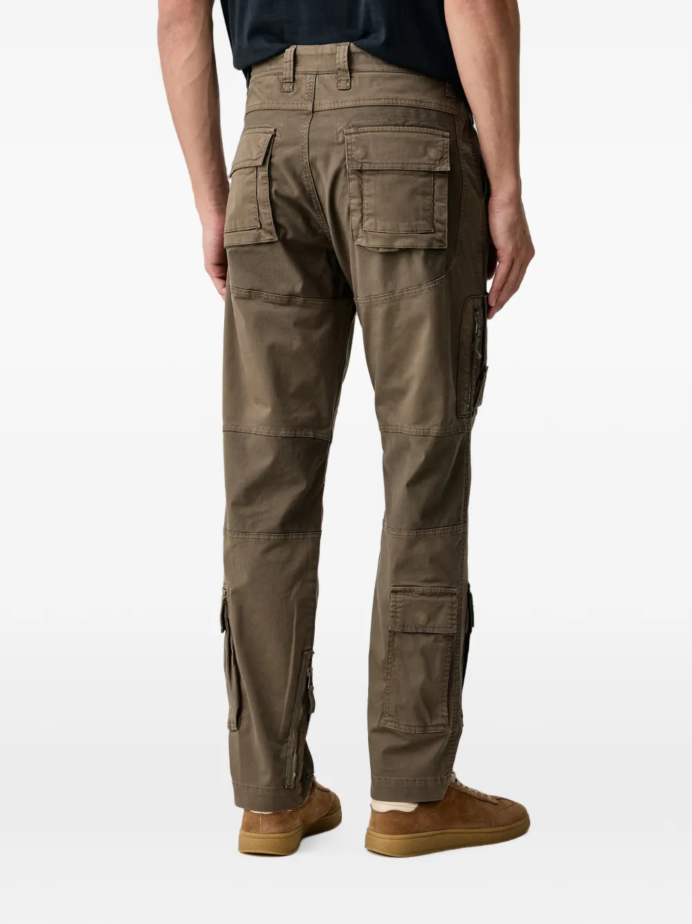 Aeronautica Militare Cargo broek met patch-detail Bruin