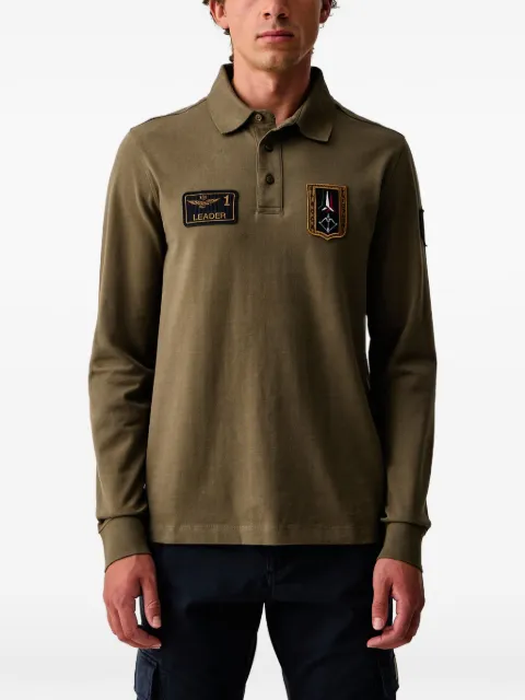 Aeronautica Militare Tricolor Arrows long-sleeve polo shirt