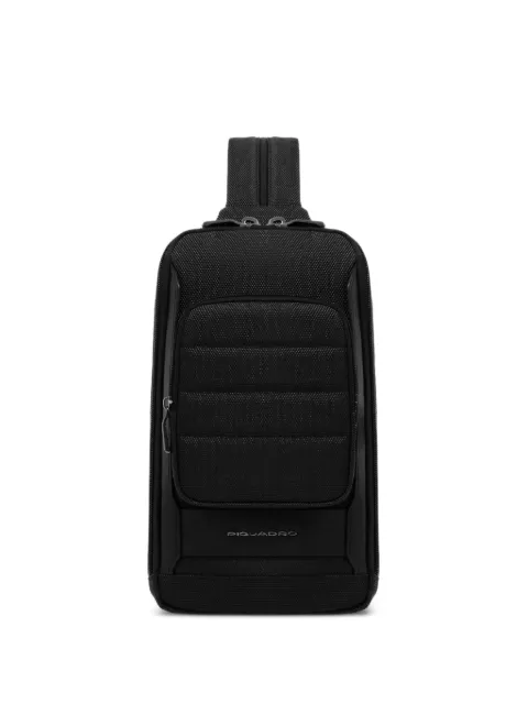 PIQUADRO logo-plaque convertible messenger bag