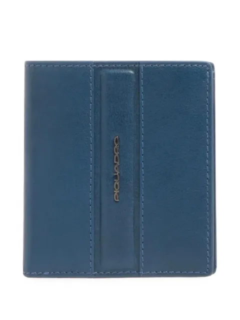 PIQUADRO logo-plaque bifold wallet