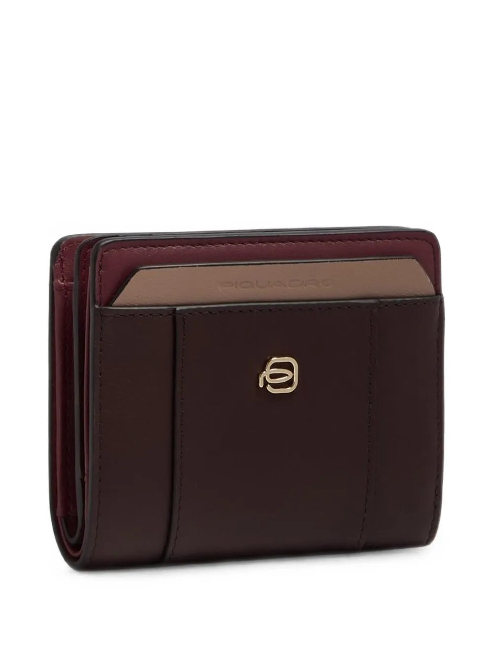 PIQUADRO Leren portemonnee Rood