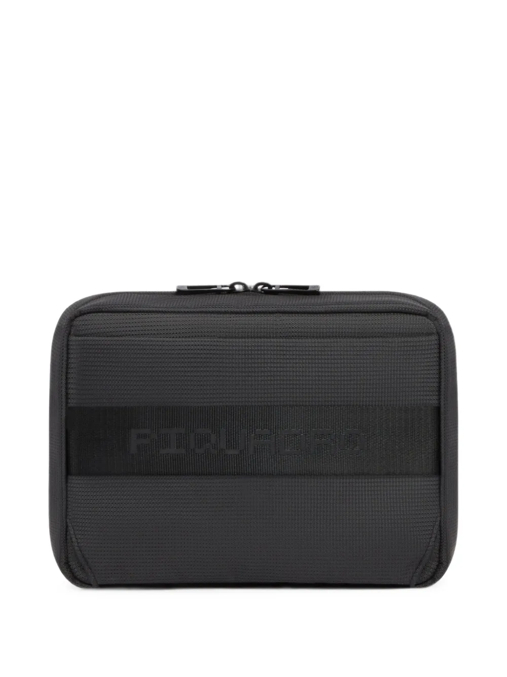 PIQUADRO Clutch met logoprint Zwart