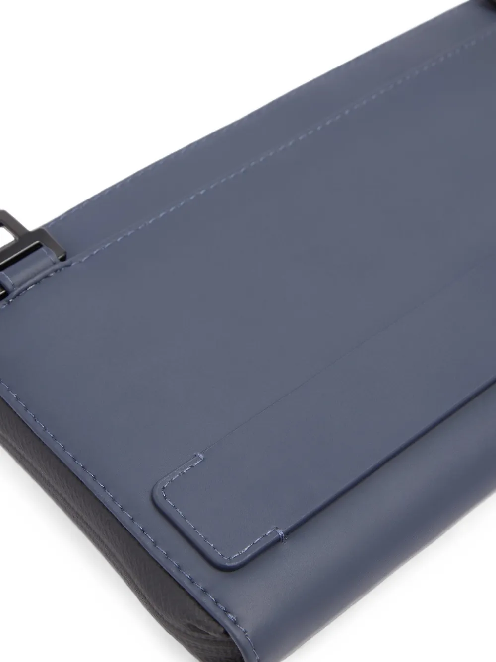 PIQUADRO Portemonnee met logoplakkaat Blauw