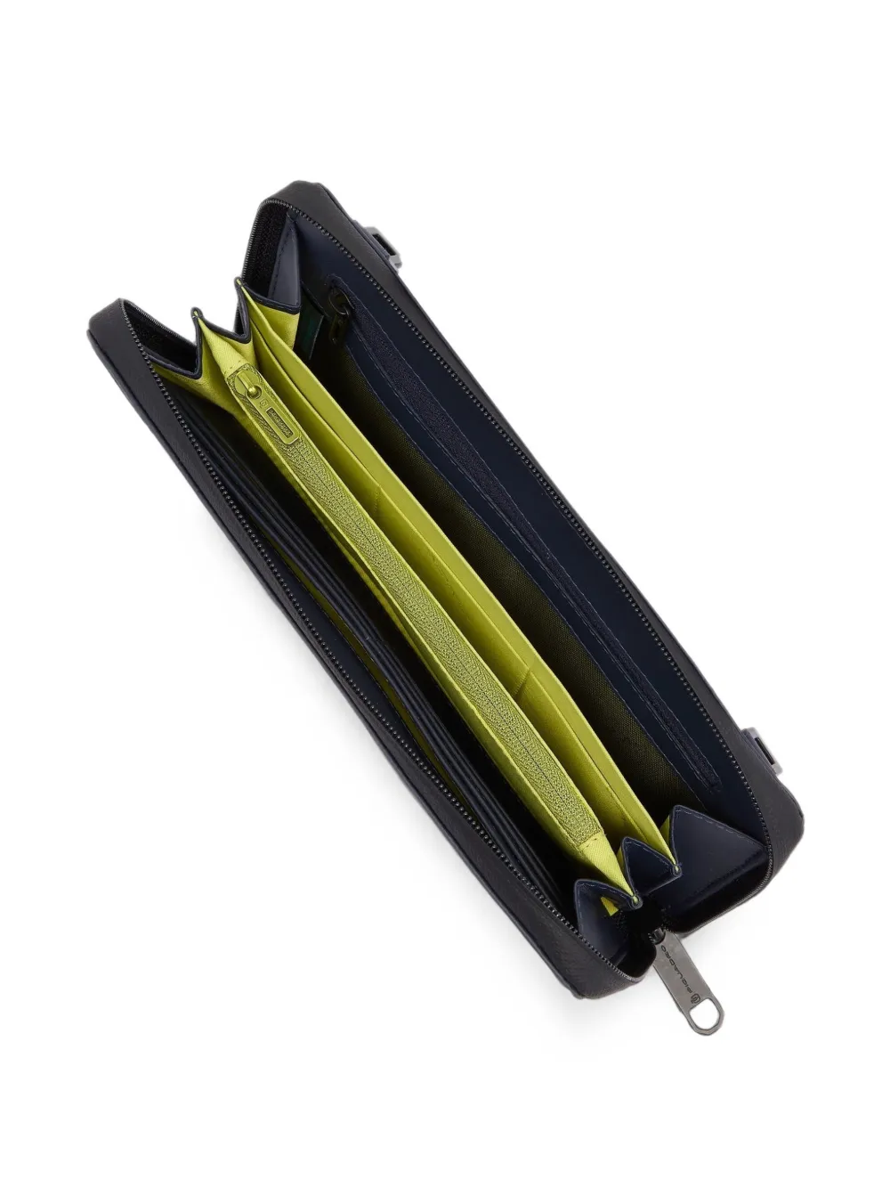 PIQUADRO Portemonnee met logoplakkaat Blauw
