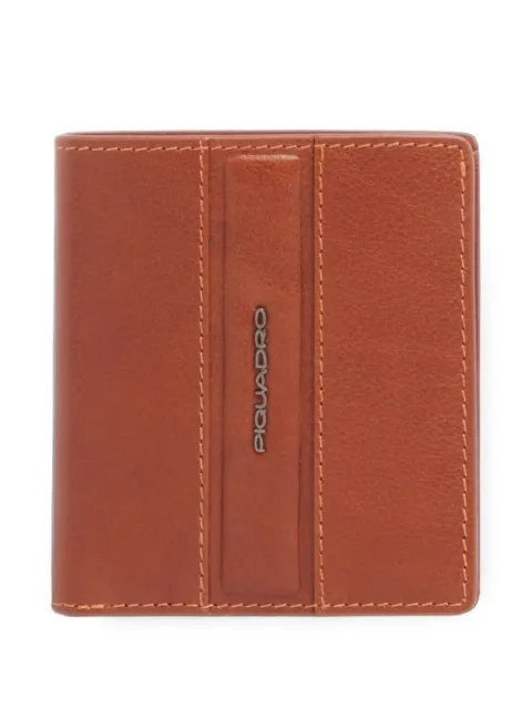 PIQUADRO Victor logo-plaque bifold wallet