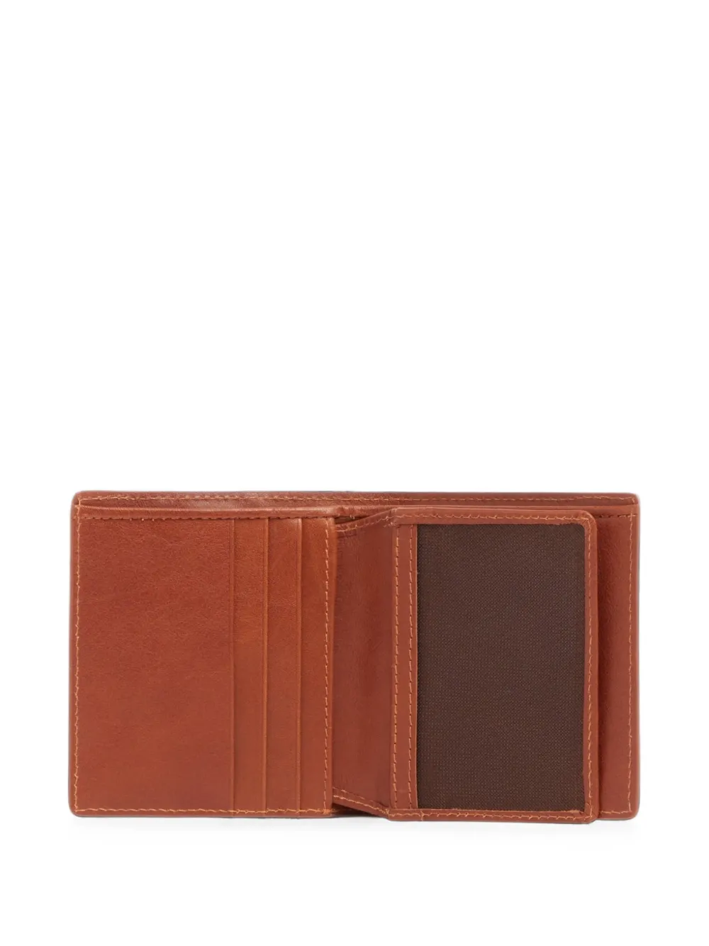 PIQUADRO Victor bifold portemonnee met logo-plakkaat Bruin