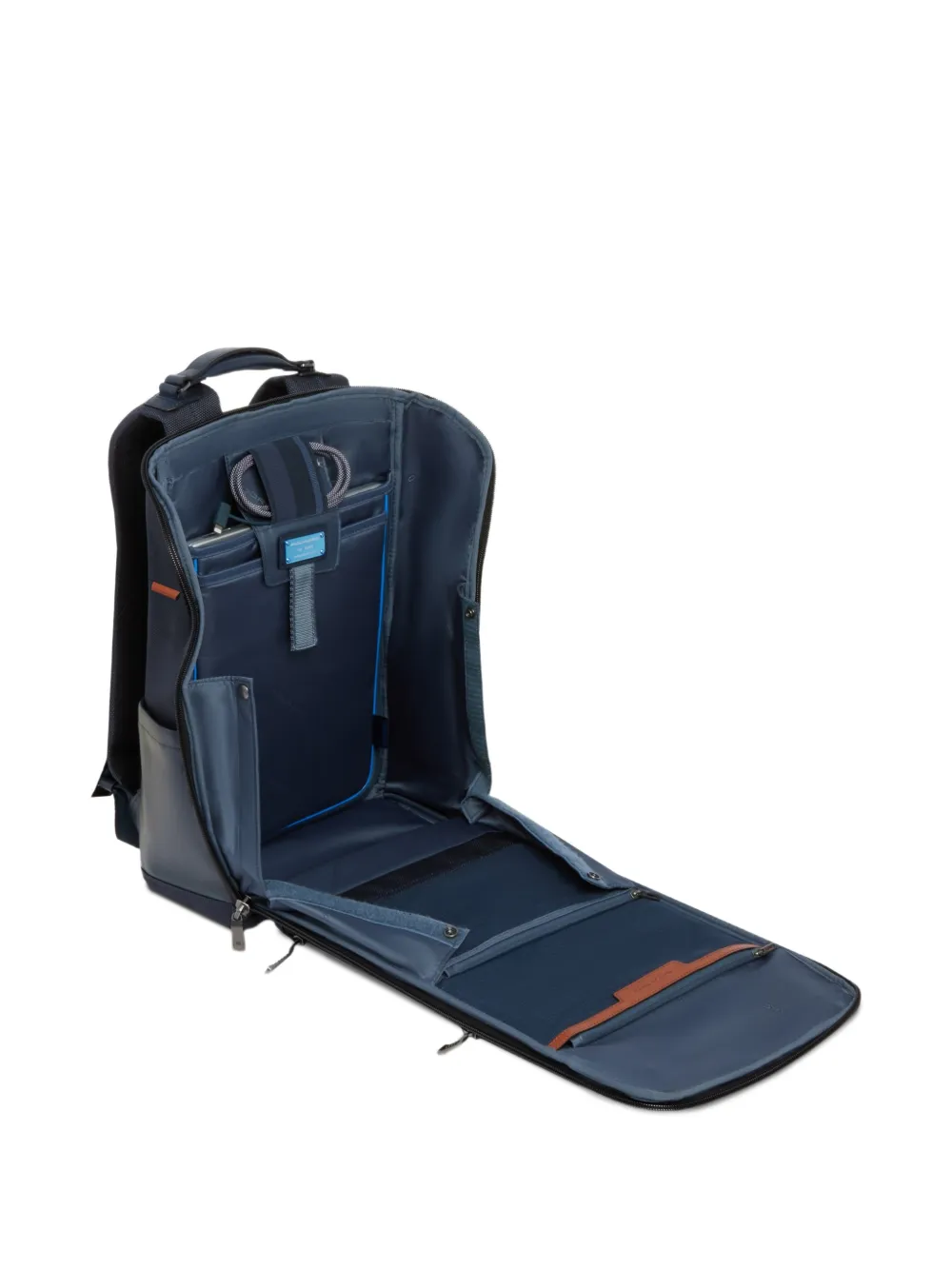 PIQUADRO Rugzak met gewatteerd effect Blauw