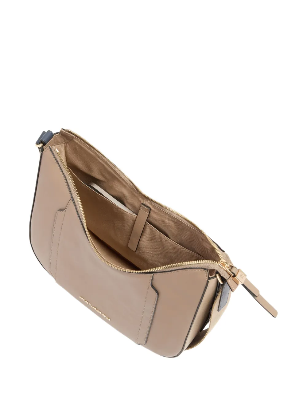 PIQUADRO Leren schoudertas Beige