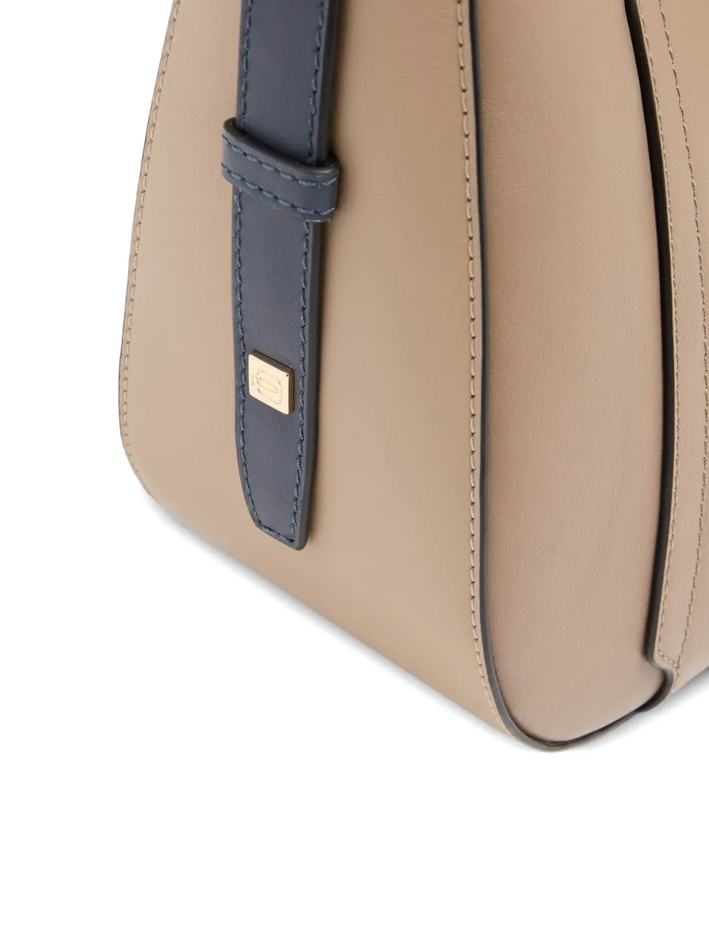 PIQUADRO Leren schoudertas Beige