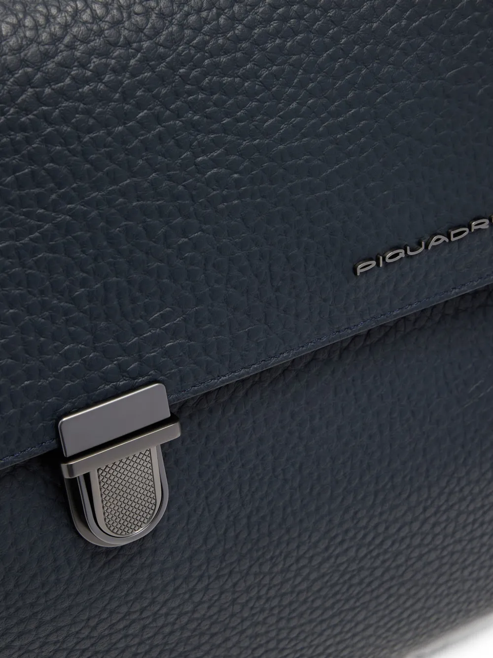 PIQUADRO Leren laptoptas Blauw
