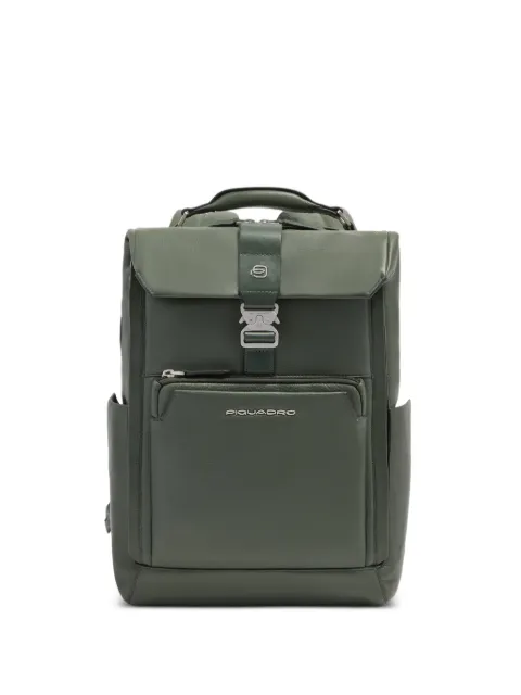 PIQUADRO buckle-fastening leather backpack