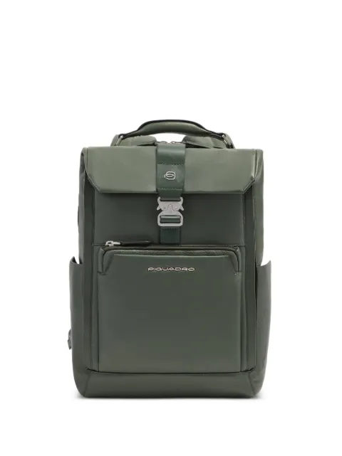 PIQUADRO buckle-fastening leather backpack