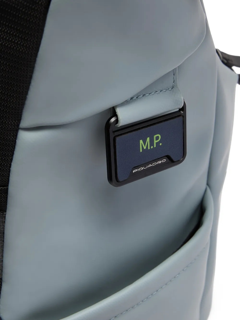 PIQUADRO roll-top water-resistant backpack Blauw