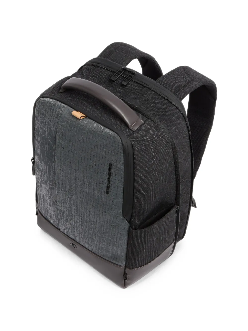 PIQUADRO Uitbreidbare laptop rugzak Grijs