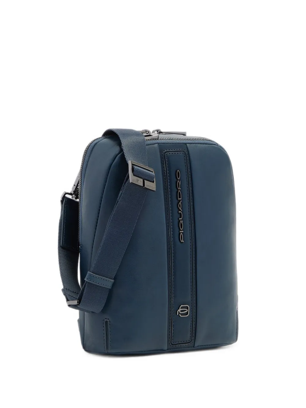 PIQUADRO logo-plaque messenger bag