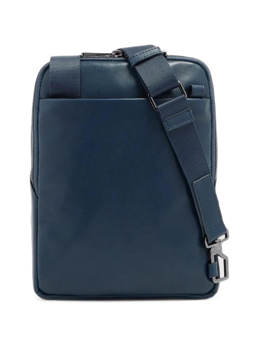 PIQUADRO Messengertas met logoplakkaat Blauw