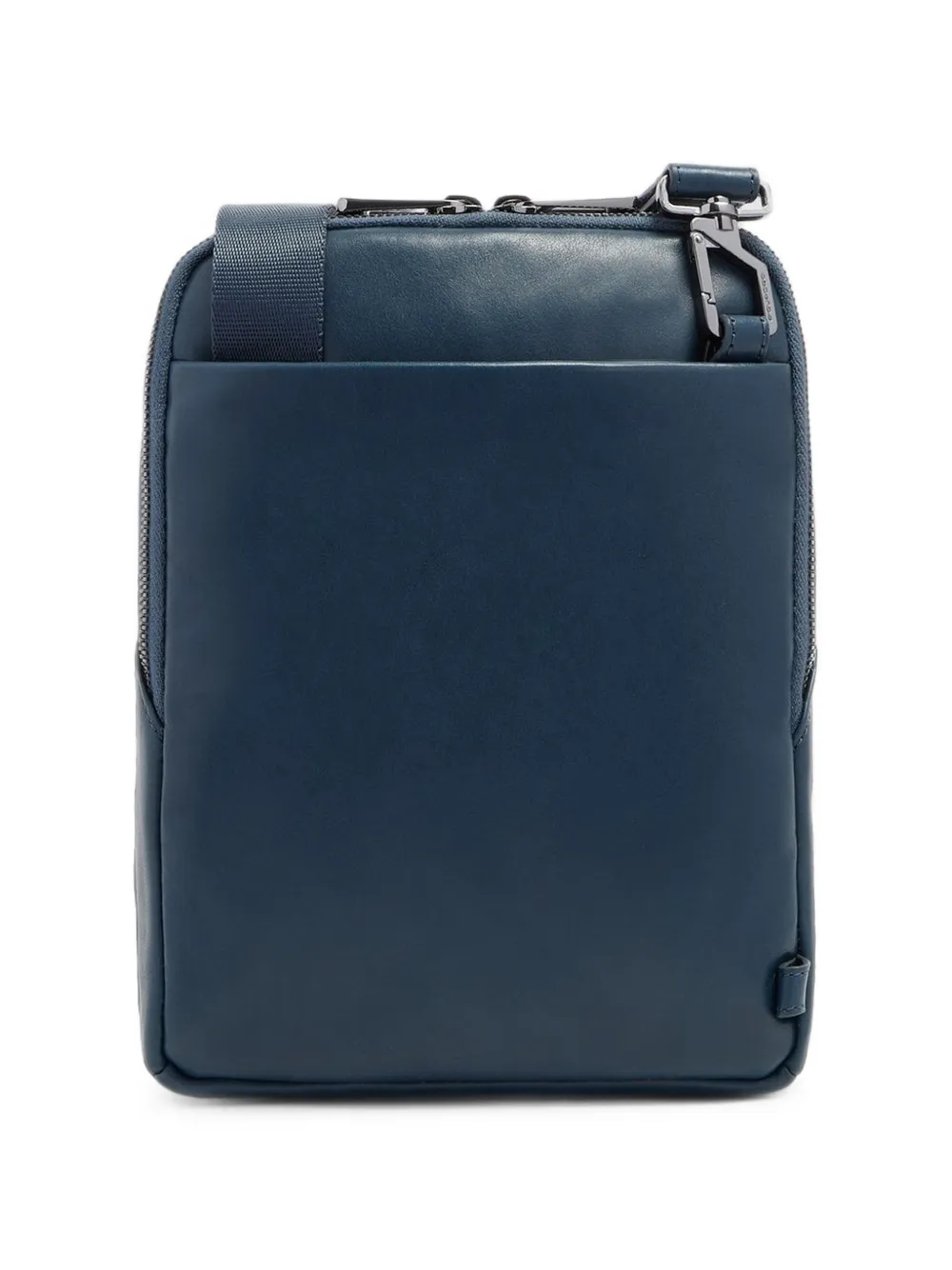 PIQUADRO Messengertas met logoplakkaat Blauw