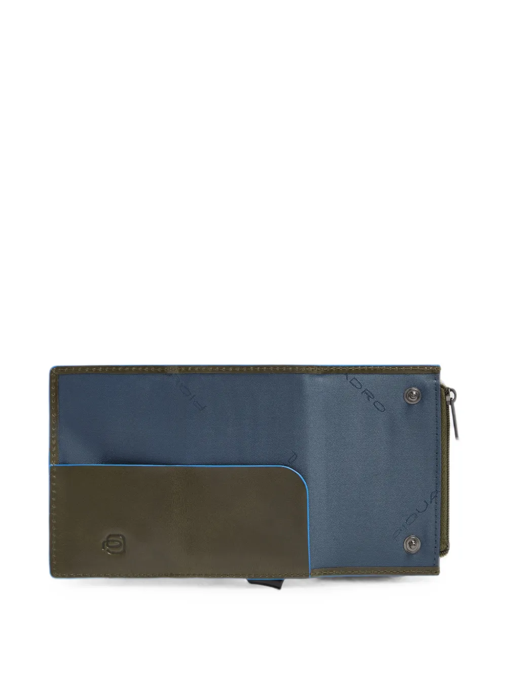 PIQUADRO logo-lettering wallet Groen