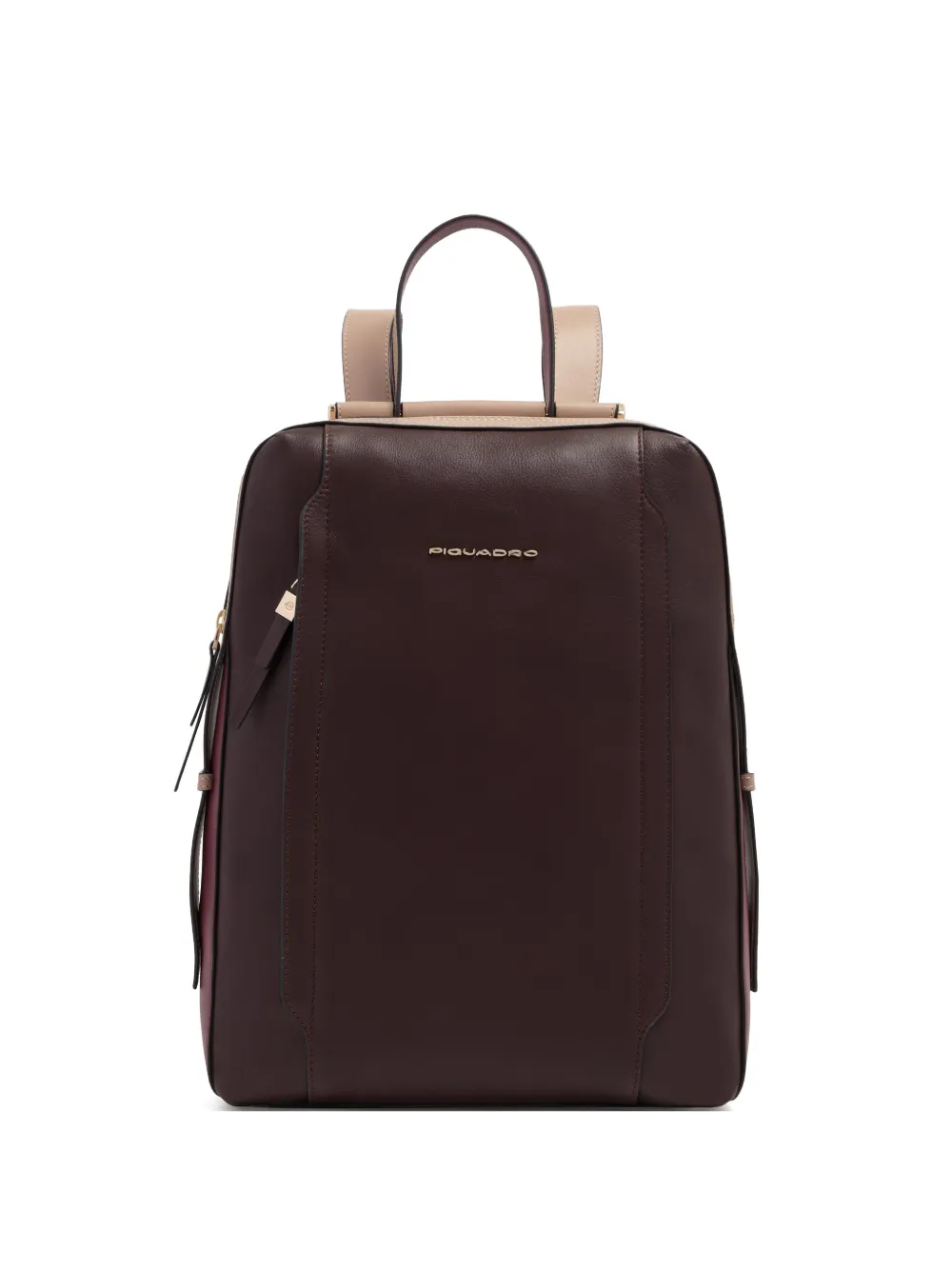 PIQUADRO Circle logo-plaque backpack - Viola