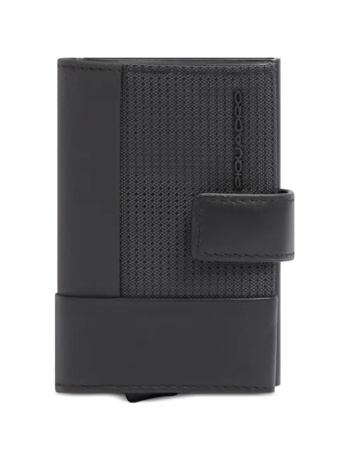 PIQUADRO logo-print bi-fold cardholder