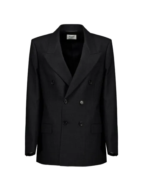 Saint Laurent double-breasted oversize virgin wool blazer