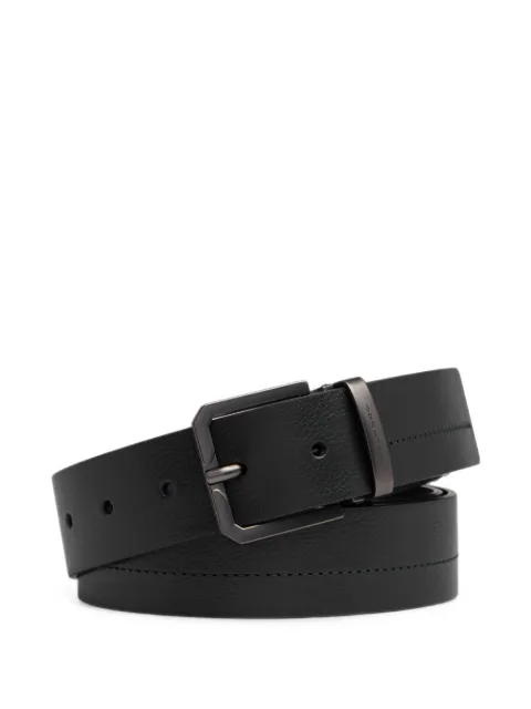 PIQUADRO Russel grainy-texture belt