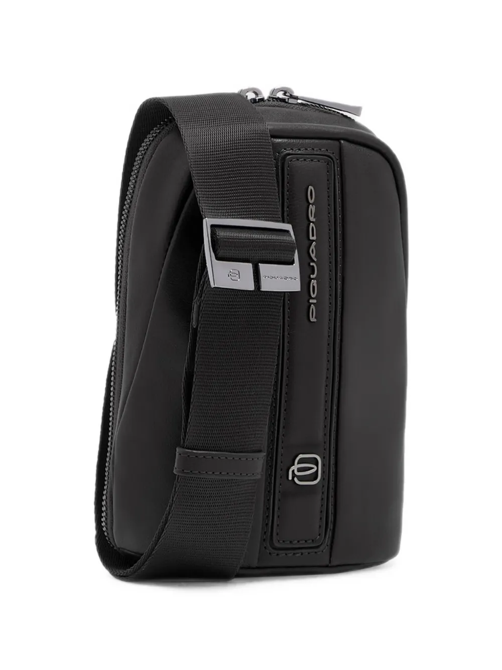PIQUADRO Leren telefoontas Zwart