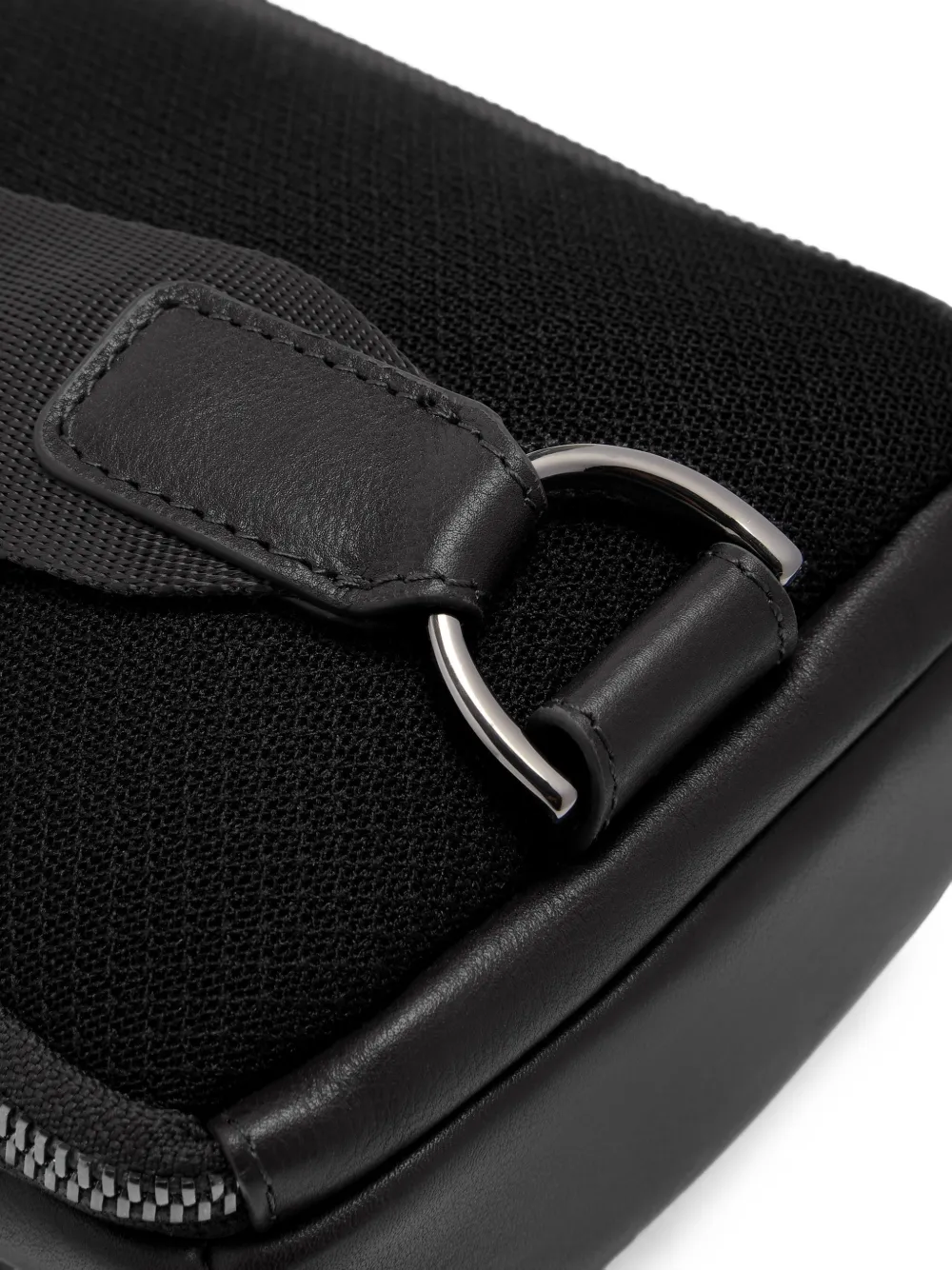PIQUADRO Leren telefoontas Zwart
