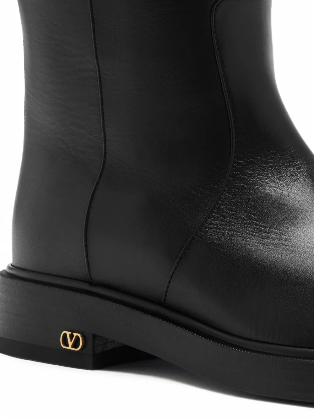Valentino Garavani VLogo Signature leather boots Zwart